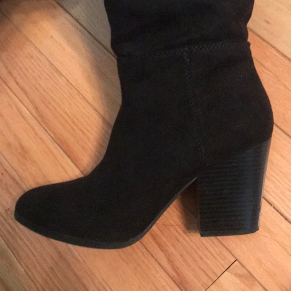 faux suede over the knee boots - Picture 4 of 4